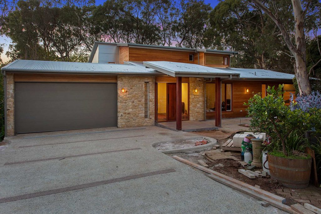 Front view from driveway