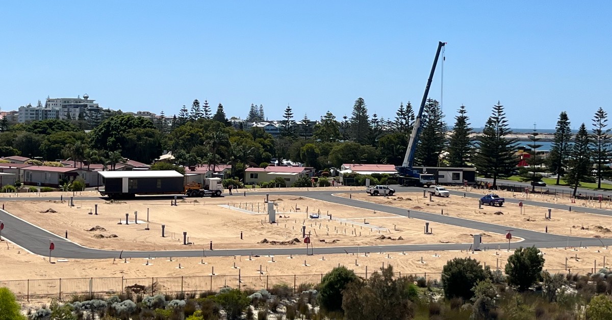 Site during construction