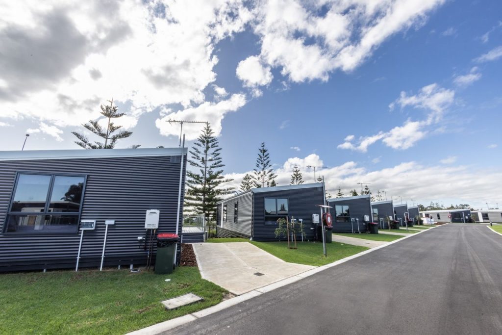 Cabins along Koombana Drive