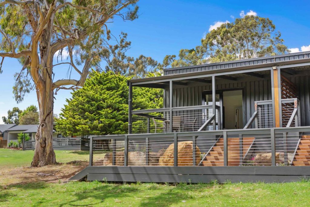 Elevated lakeside views and decks