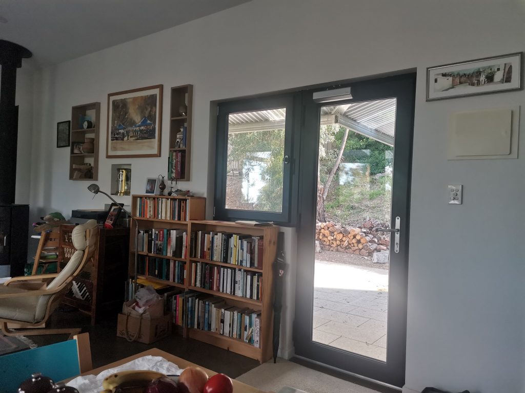 Looking North from living space